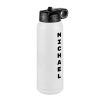 Thumbnail for Personalized Water Bottle (30 oz) - Vertical Text - Front Right View