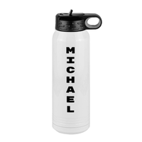 Thumbnail for Personalized Water Bottle (30 oz) - Vertical Text - Right View