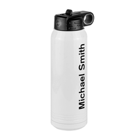 Thumbnail for Personalized Water Bottle (30 oz) - Rotated Text - Front Right View