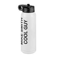 Thumbnail for Personalized Water Bottle (30 oz) - Rotated Text - Front Left View