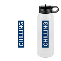 Thumbnail for Personalized Water Bottle (30 oz) - Rotated Text - Design View