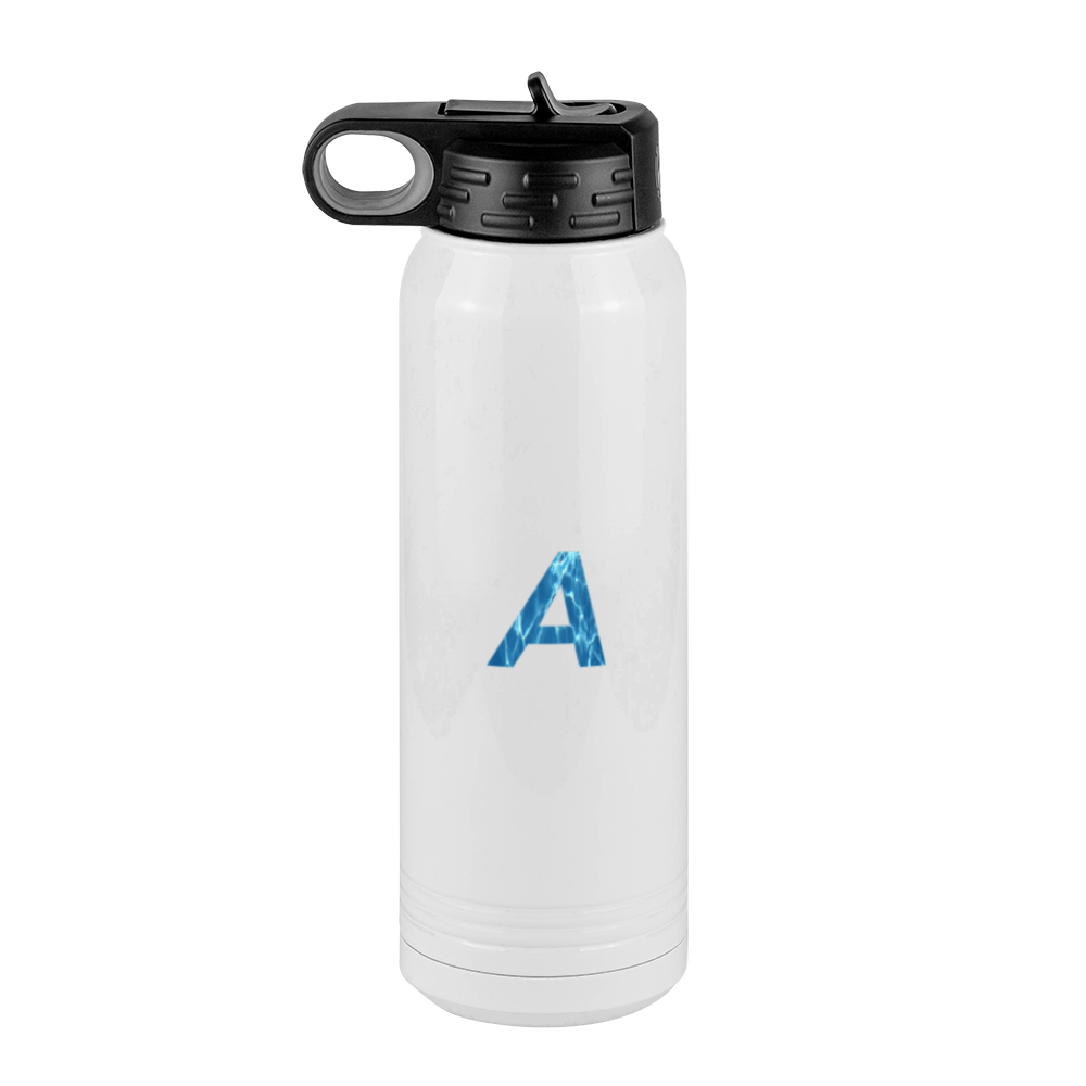Personalized Water Text Water Bottle (30 oz) - Left View
