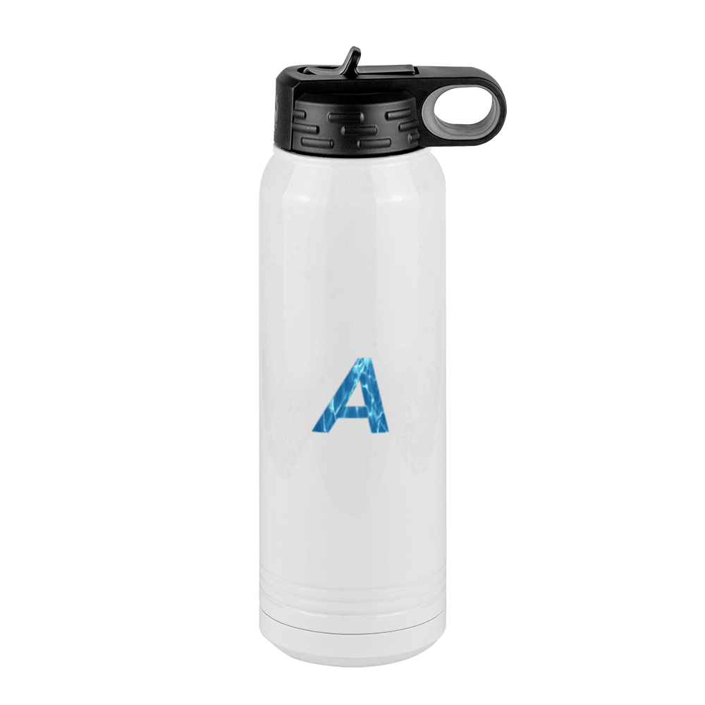 Personalized Water Text Water Bottle (30 oz) - Right View