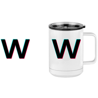 Thumbnail for W Coffee Mug Tumbler with Handle (15 oz) - TikTok Trends - Design View