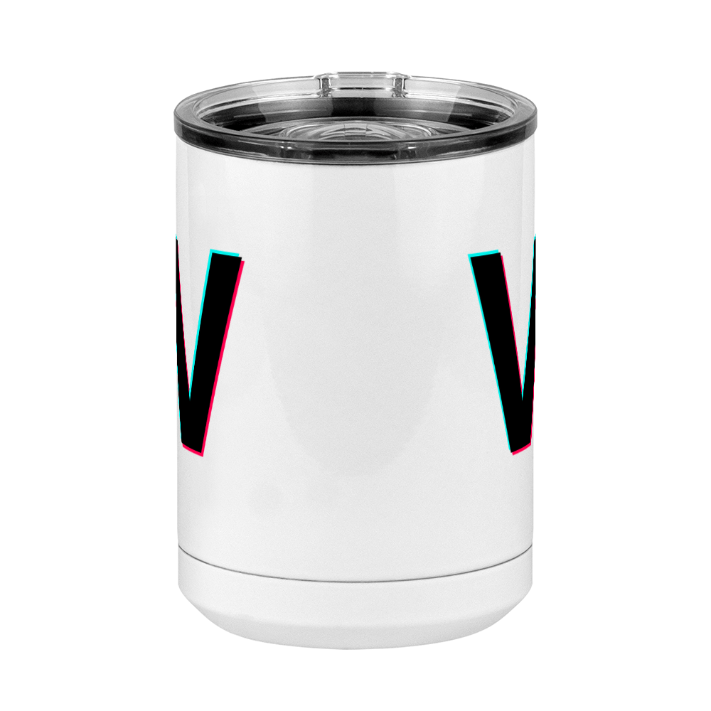 W Coffee Mug Tumbler with Handle (15 oz) - TikTok Trends - Front View
