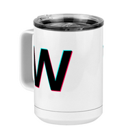 Thumbnail for W Coffee Mug Tumbler with Handle (15 oz) - TikTok Trends - Front Left View