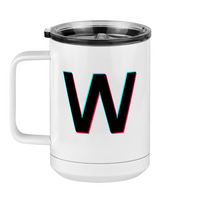Thumbnail for W Coffee Mug Tumbler with Handle (15 oz) - TikTok Trends - Left View