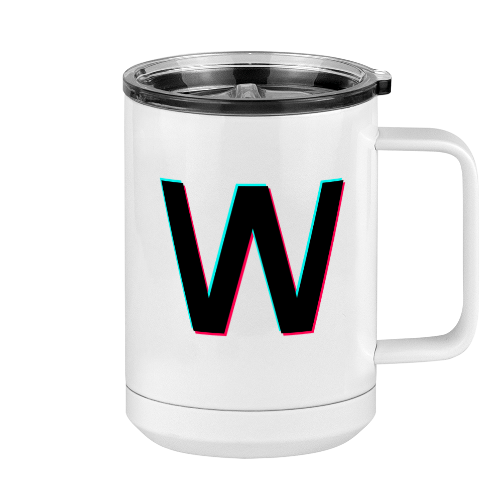 W Coffee Mug Tumbler with Handle (15 oz) - TikTok Trends - Right View
