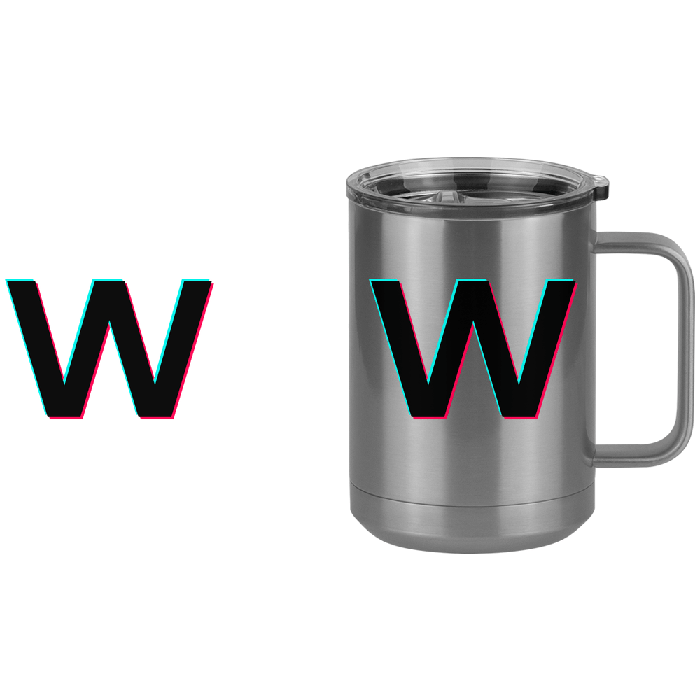 W Coffee Mug Tumbler with Handle (15 oz) - TikTok Trends - Design View