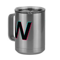 Thumbnail for W Coffee Mug Tumbler with Handle (15 oz) - TikTok Trends - Front Left View