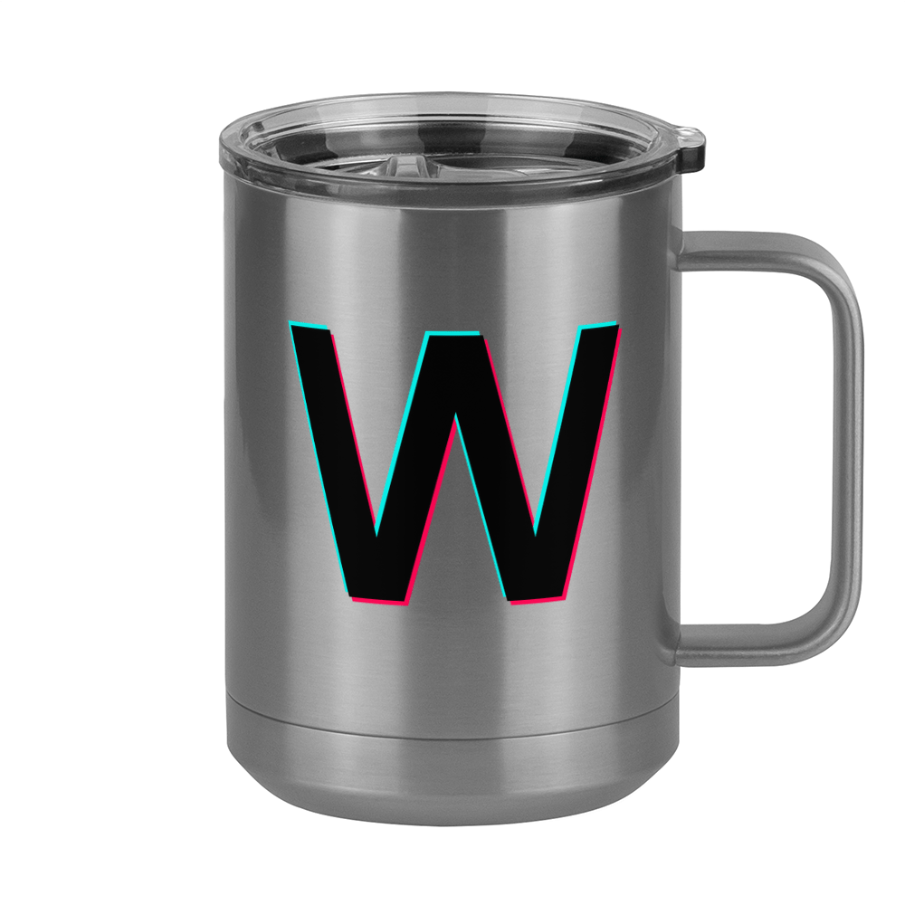 W Coffee Mug Tumbler with Handle (15 oz) - TikTok Trends - Right View