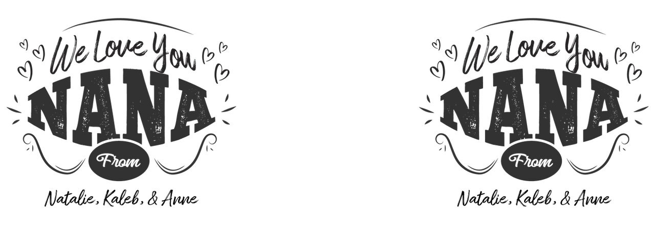 Personalized We Love You Nana Travel Coffee Mug Tumbler with Handle (20 oz) - Graphic View