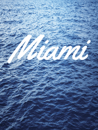 Thumbnail for Personalized White Open Ocean T-Shirt - Miami - Decorate View