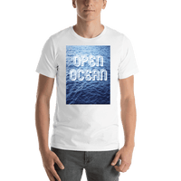 Thumbnail for Personalized White Open Ocean T-Shirt - Shirt View