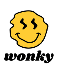 Thumbnail for Personalized Wonky Smiley Face T-Shirt - White - Decorate View