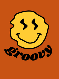 Thumbnail for Personalized Wonky Smiley Face T-Shirt - Autumn - Decorate View