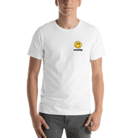 Thumbnail for Personalized Wonky Smiley Face T-Shirt - White - Shirt View
