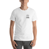 Thumbnail for Personalized Wonky Smiley Face T-Shirt - White - Shirt View