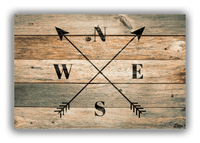 Thumbnail for Personalized Wood Grain Canvas Wrap & Photo Print - Black Arrows - Patina Wood - Front View