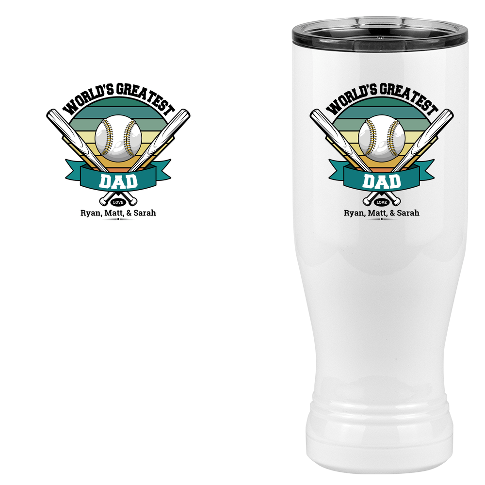 Personalized World's Greatest Pilsner Tumbler (20 oz) - Design View