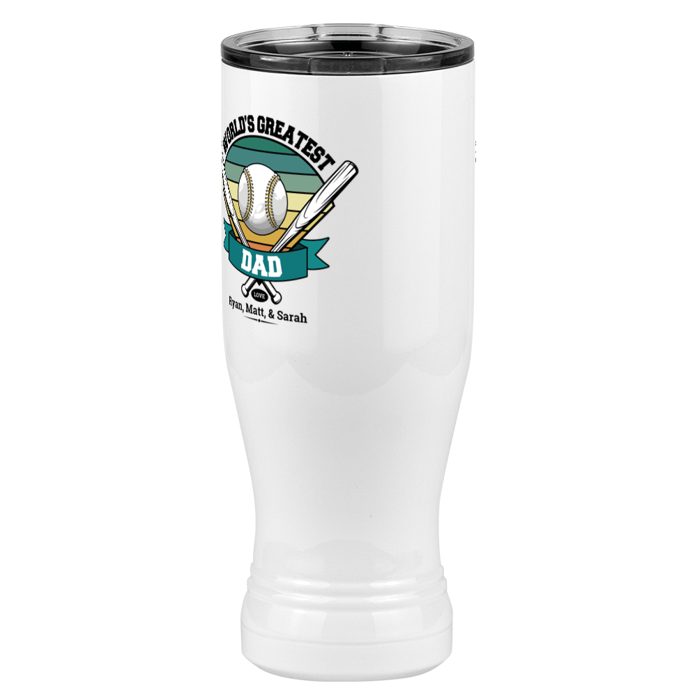 Personalized World's Greatest Pilsner Tumbler (20 oz) - Front Left View