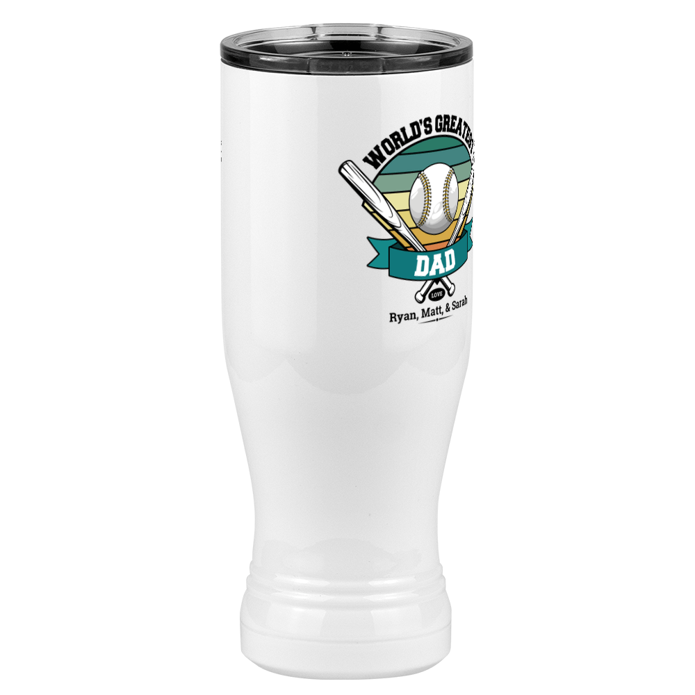 Personalized World's Greatest Pilsner Tumbler (20 oz) - Front Right View