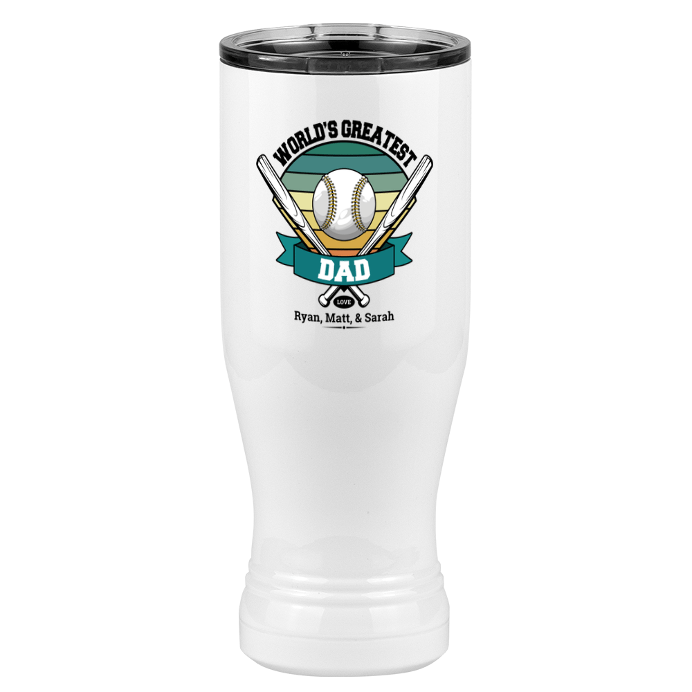 Personalized World's Greatest Pilsner Tumbler (20 oz) - Left View