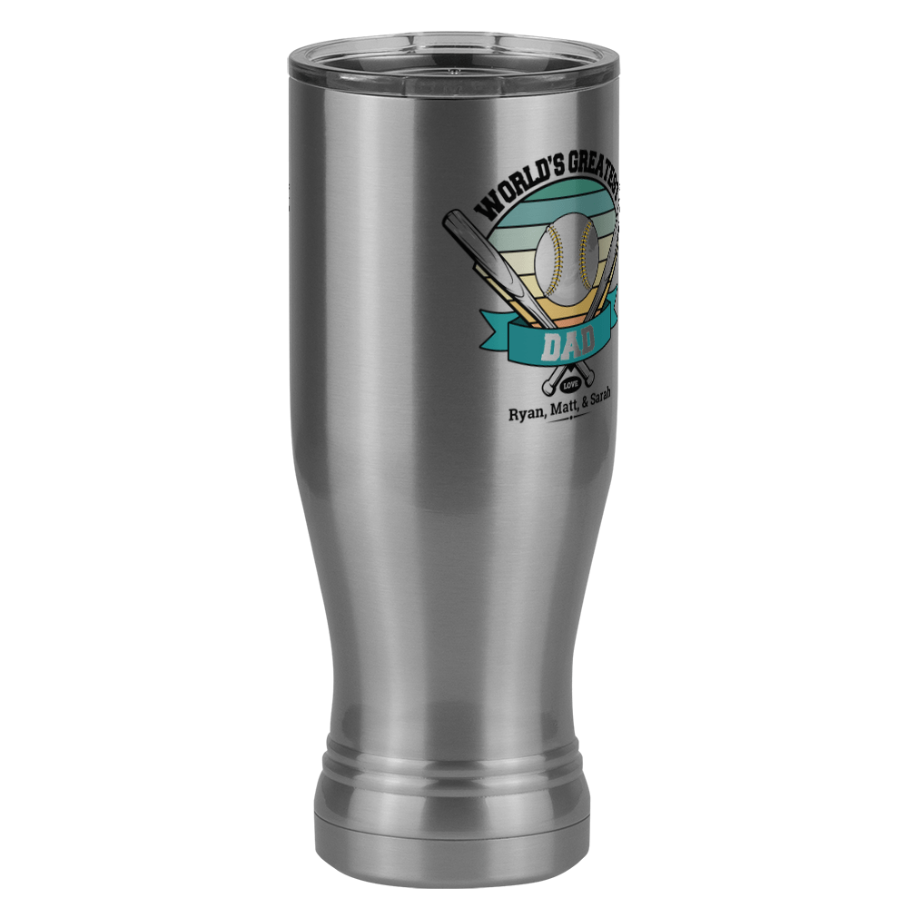 Personalized World's Greatest Pilsner Tumbler (20 oz) - Front Right View