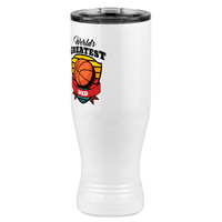 Thumbnail for World's Greatest Dad Pilsner Tumbler (20 oz) - Basketball - Front Left View