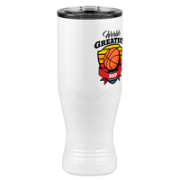 Thumbnail for World's Greatest Dad Pilsner Tumbler (20 oz) - Basketball - Front Right View