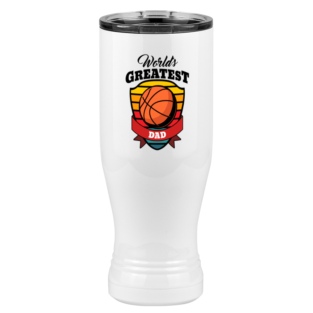 World's Greatest Dad Pilsner Tumbler (20 oz) - Basketball - Right View