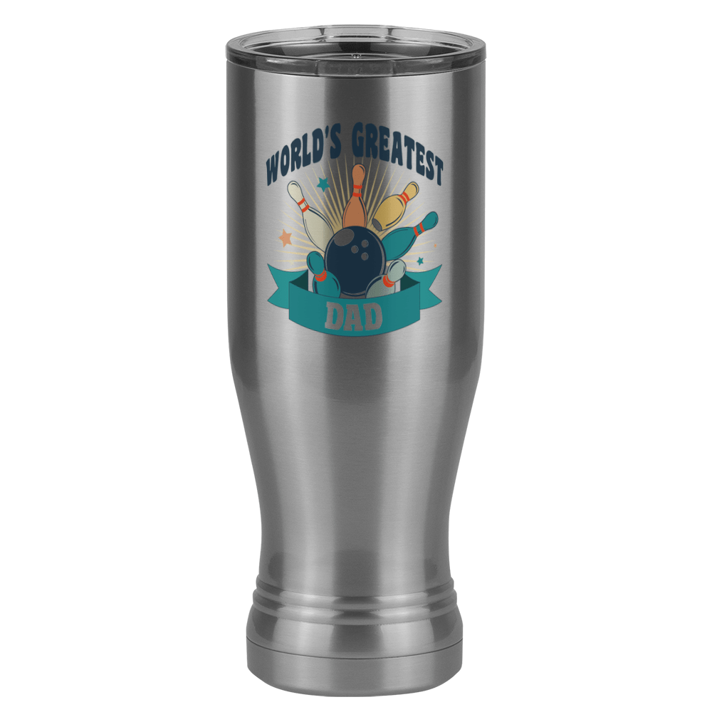 World's Greatest Dad Pilsner Tumbler (20 oz) - Bowling - Left View