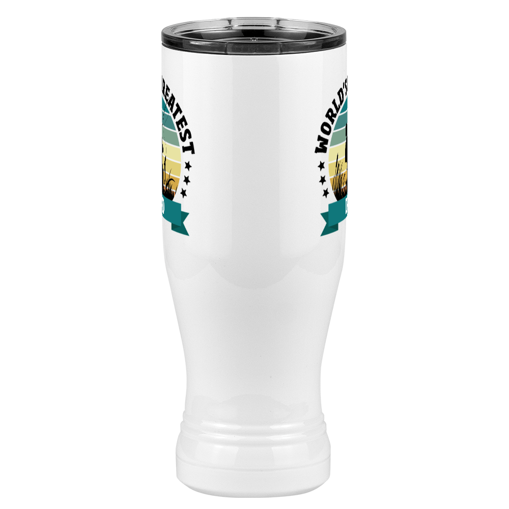 World's Greatest Dad Pilsner Tumbler (20 oz) - Fishing - Front View
