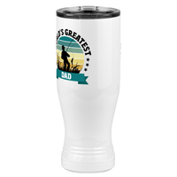 Thumbnail for World's Greatest Dad Pilsner Tumbler (20 oz) - Fishing - Front Left View