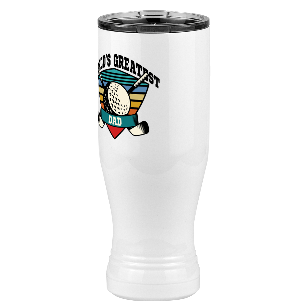 World's Greatest Dad Pilsner Tumbler (20 oz) - Golf - Front Left View