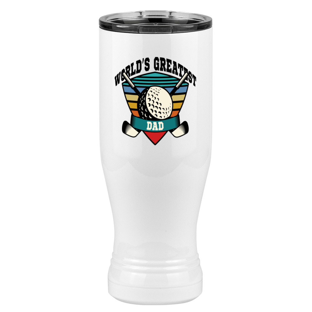 World's Greatest Dad Pilsner Tumbler (20 oz) - Golf - Left View