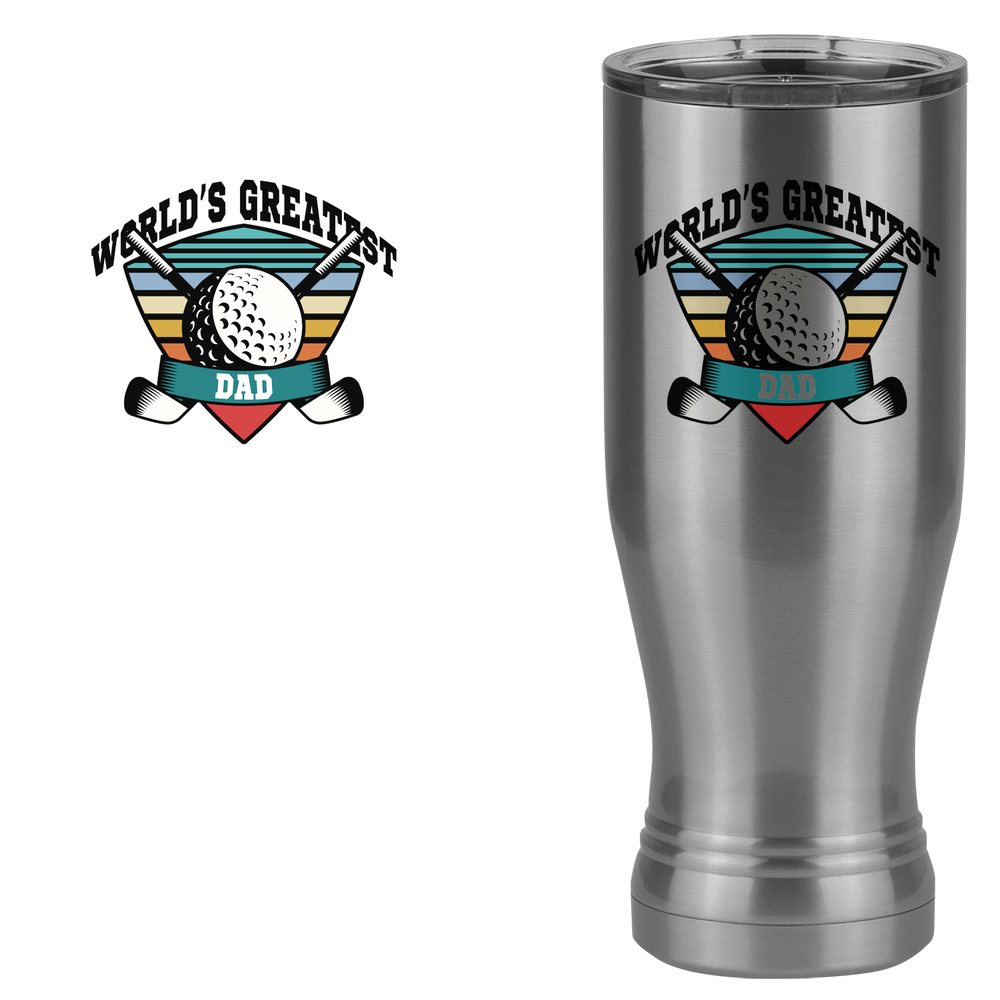 World's Greatest Dad Pilsner Tumbler (20 oz) - Golf - Design View