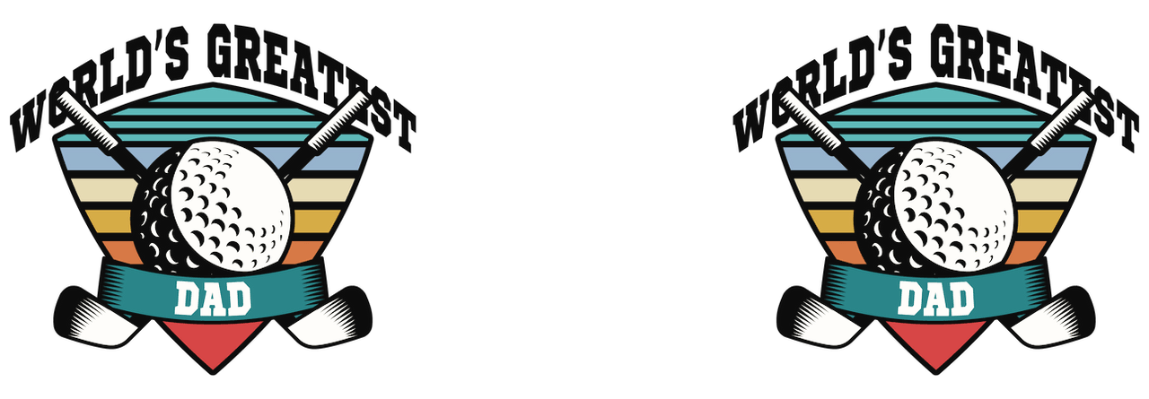 World's Greatest Dad Pilsner Tumbler (20 oz) - Golf - Graphic View