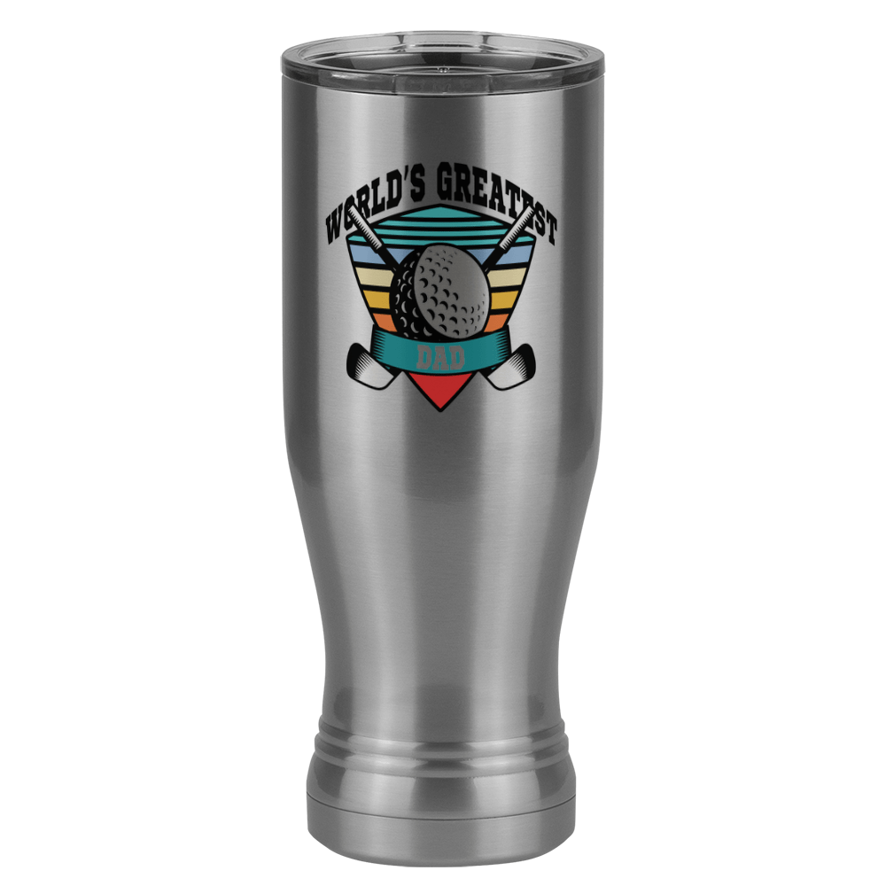 World's Greatest Dad Pilsner Tumbler (20 oz) - Golf - Left View