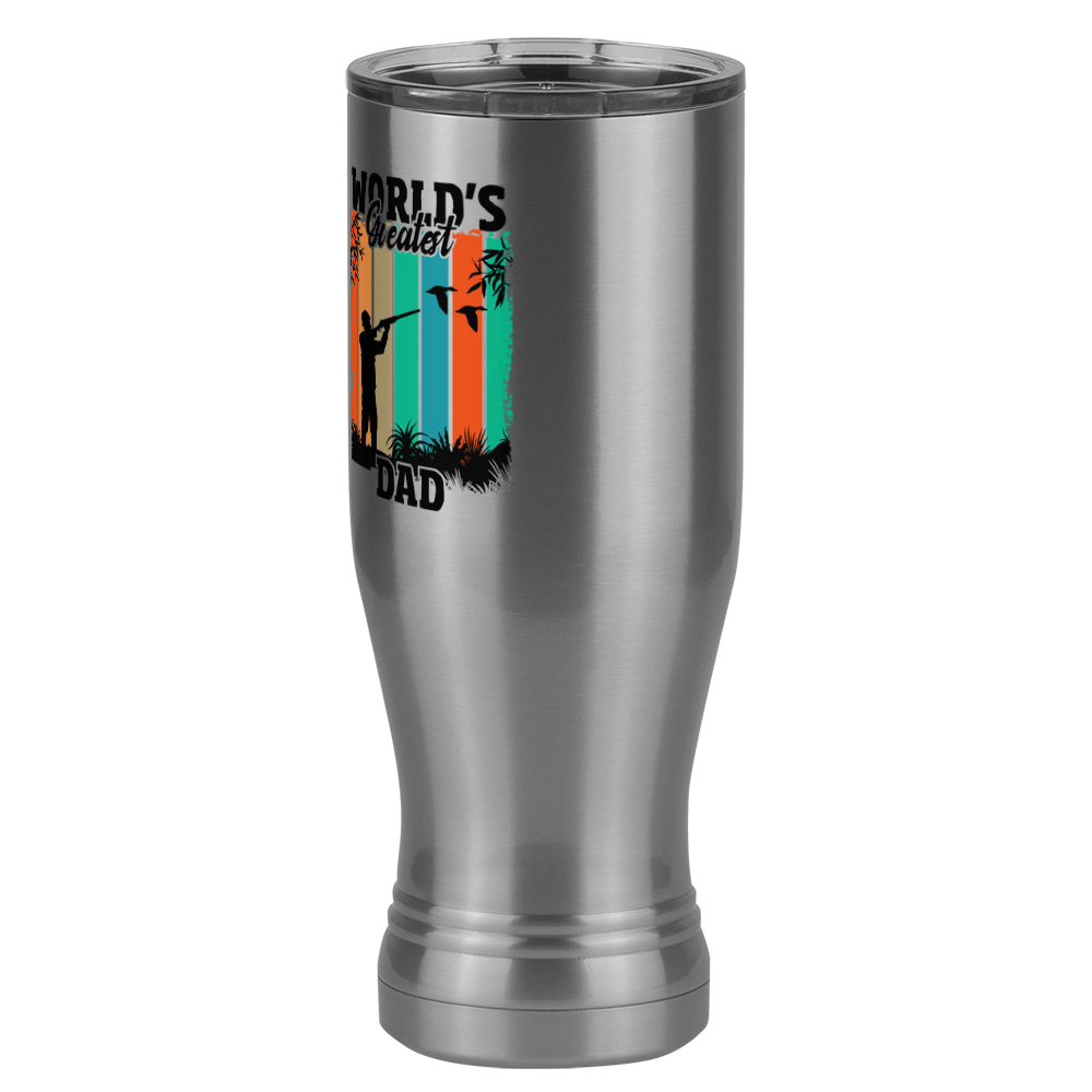 World's Greatest Dad Pilsner Tumbler (20 oz) - Hunting - Front Left View