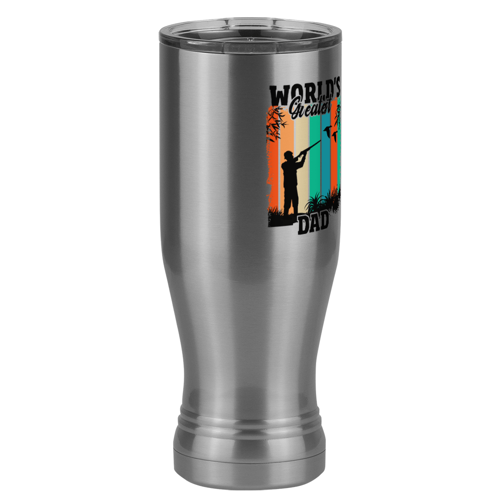 World's Greatest Dad Pilsner Tumbler (20 oz) - Hunting - Front Right View