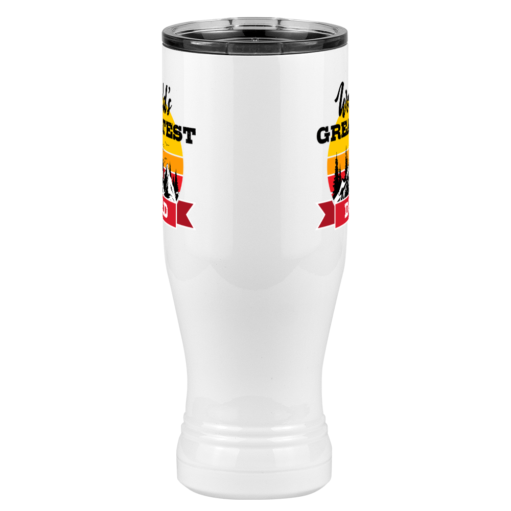 World's Greatest Dad Pilsner Tumbler (20 oz) - Outdoors - Front View