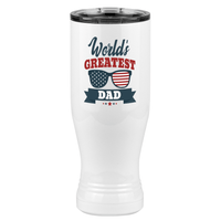 Thumbnail for World's Greatest Dad Pilsner Tumbler (20 oz) - USA Sunglasses - Left View