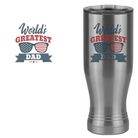 Thumbnail for World's Greatest Dad Pilsner Tumbler (20 oz) - USA Sunglasses - Design View