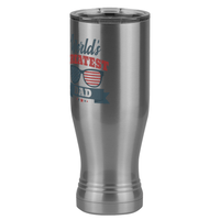Thumbnail for World's Greatest Dad Pilsner Tumbler (20 oz) - USA Sunglasses - Front Left View