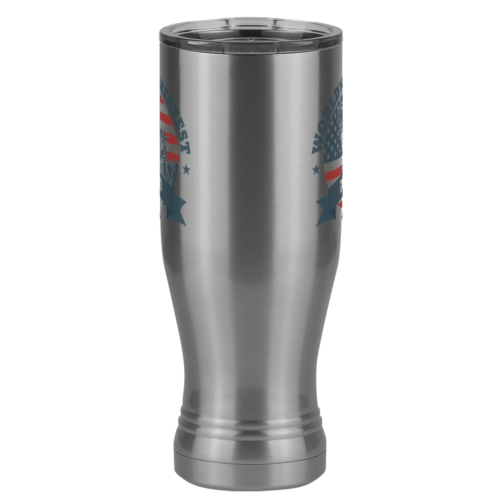 World's Greatest Dad Pilsner Tumbler (20 oz) - USA Statue of Liberty - Front View