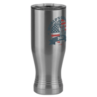 Thumbnail for World's Greatest Dad Pilsner Tumbler (20 oz) - USA Statue of Liberty - Front Right View