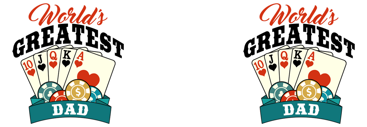 World's Greatest Dad Pilsner Tumbler (20 oz) - Poker - Graphic View