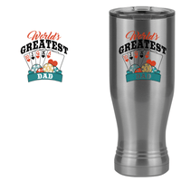 Thumbnail for World's Greatest Dad Pilsner Tumbler (20 oz) - Poker - Design View