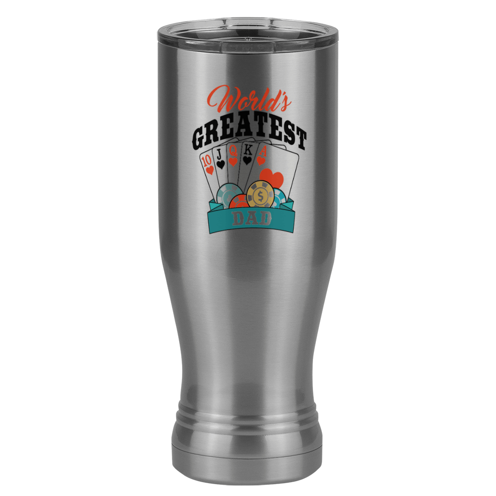 World's Greatest Dad Pilsner Tumbler (20 oz) - Poker - Right View